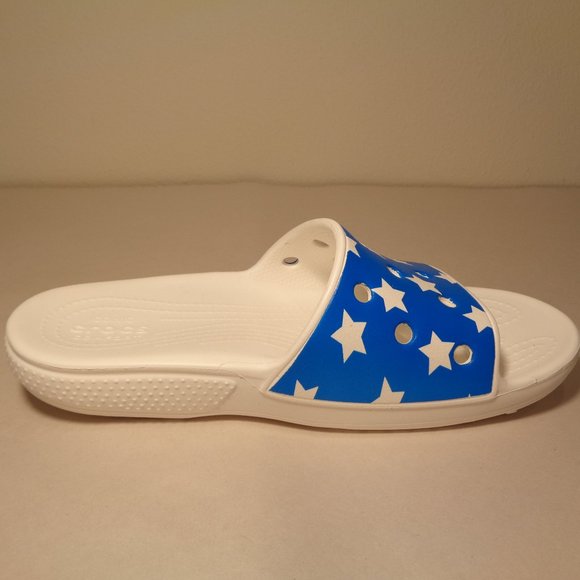 Crocs Size 7 CLASSIC AMERICAN FLAG SLIDE New Shoes main image 13